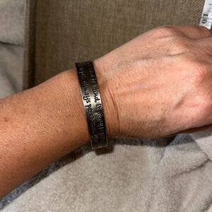 Plunder Silver Inspirational Bracelet